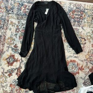 NWT Express Black Wrap dress size S